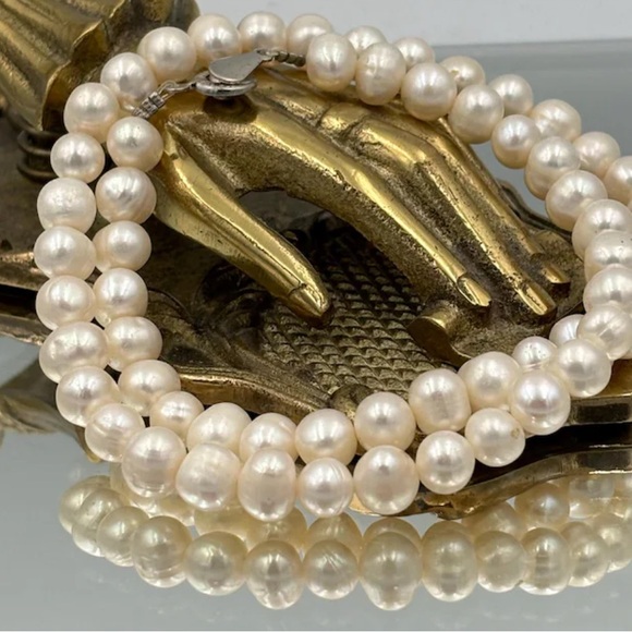 VINTAGEGE TENG YUE FRESHWATER PEARL NECKLACE C1970s - Picture 4 of 4